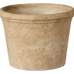 IB Laursen Blumentopf Athen mit gerillter Kante Zement