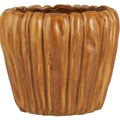 IB Laursen Blumentopf mit Rillen Keramik