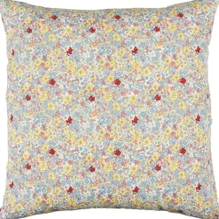 IB Laursen Blumiger Kissenbezug aus Baumwolle quadratisch