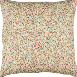 IB Laursen Blumiger Kissenbezug aus Baumwolle quadratisch