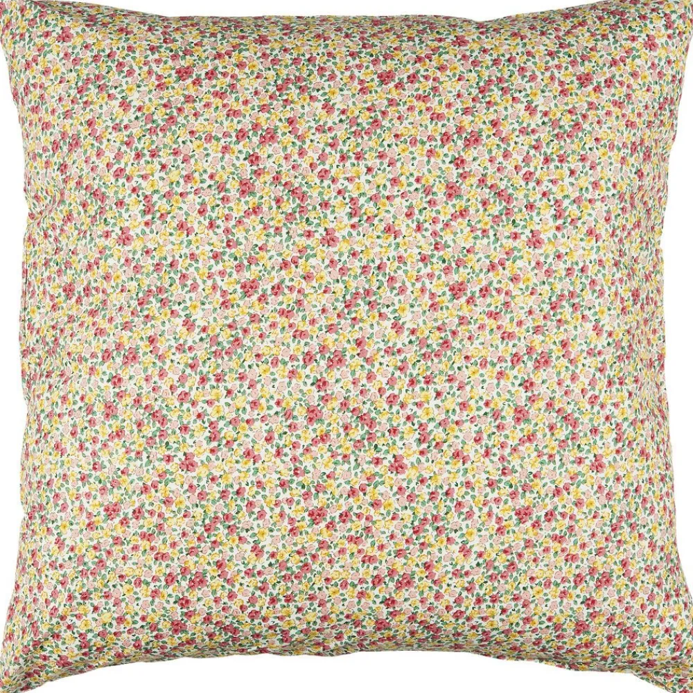 IB Laursen Blumiger Kissenbezug aus Baumwolle quadratisch