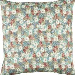 IB Laursen Blumiger Kissenbezug aus Baumwolle quadratisch