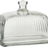 IB Laursen Butterbox aus Glas mit Rillen