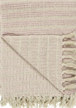 IB Laursen Decke mit Streifenmuster und Fransen