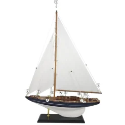 IB Laursen Deko Segelschiff mit leinenfarbigen Segeln