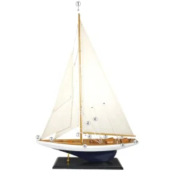 IB Laursen Deko Segelschiff mit leinenfarbigen Segeln