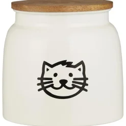 IB Laursen Dose für Katzenfutter mit Holzdeckel