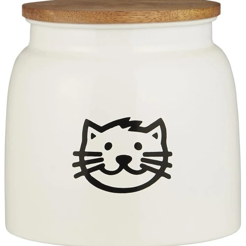 IB Laursen Dose für Katzenfutter mit Holzdeckel