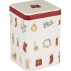 IB Laursen Dose mit Weihnachtsmotiven viereckig