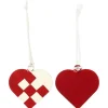 IB Laursen Flechtherzen Aufhänger 2er-Set aus Metall