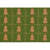 IB Laursen Fussmatte Türmatte grün mit Tannenbäumen