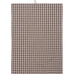 IB Laursen Geschirrtuch mit kleinen naturfarbigen Karos