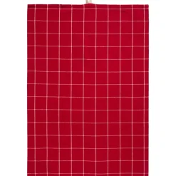 IB Laursen Geschirrtuch Silja rot mit Karos