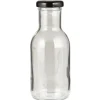 IB Laursen Glas-Flasche mit schwarzem Schraubdeckel