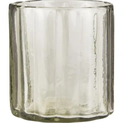 IB Laursen Glastopf mit breiten Rillen mundgeblasen