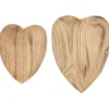 IB Laursen Herzförmiger Schalensatz 2er Set Akazienholz