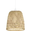 IB Laursen Hängelampe Bambusgeflecht