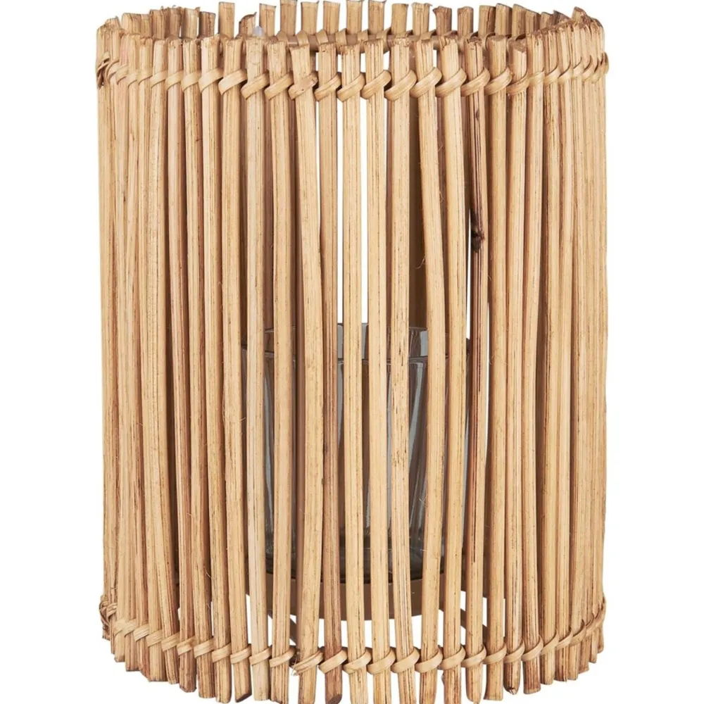 IB Laursen Hurricane Windlicht Cane mit Glaseinsatz