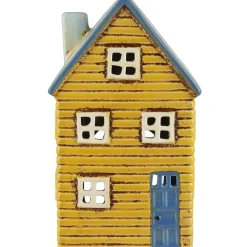 IB Laursen Keramik Haus für Teelicht Thorshavn gelb