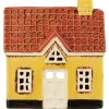 IB Laursen Keramik Haus für Teelicht My Home Town gelb