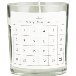 IB Laursen Kerze im Glas mit 1-24 Etikett