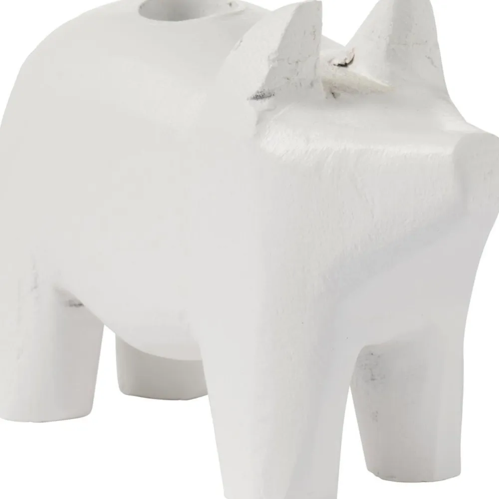 IB Laursen Kerzenhalter für Dünne Kerze 1,3 cm Schwein UNIKA