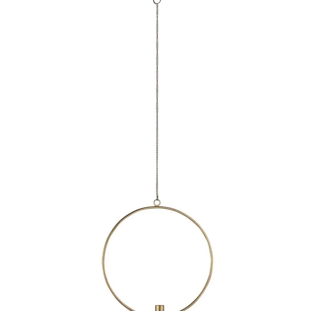 IB Laursen Kerzenhalter Kreis zum Aufhängen mit Kette für Stabkerze