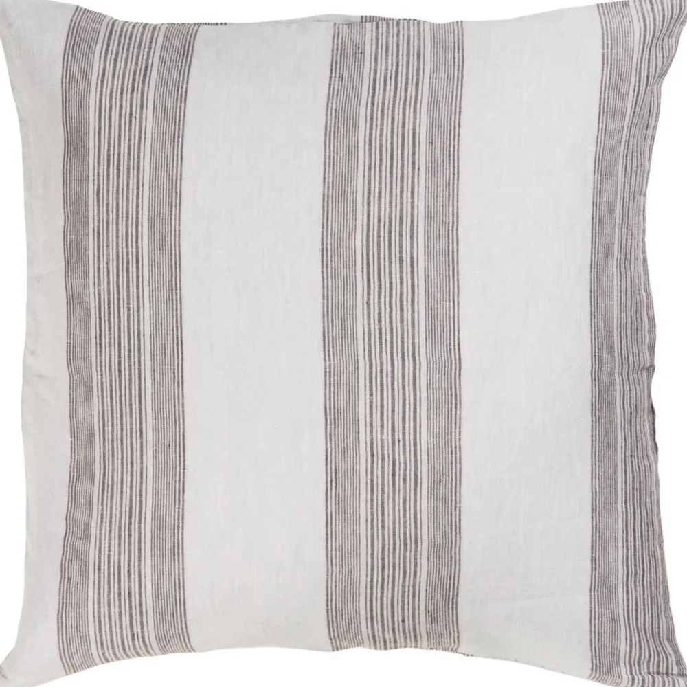 IB Laursen Kissenbezug hellblau mit grauen Streifen