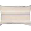 IB Laursen Kissenbezug natur mit weißen und hellblauen Streifen