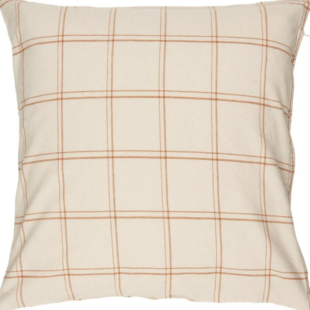 IB Laursen Kissenbezug Theodor natur mit Karomuster