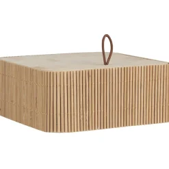 IB Laursen Kleine Schachtel mit Deckel quadratisch aus Bambus