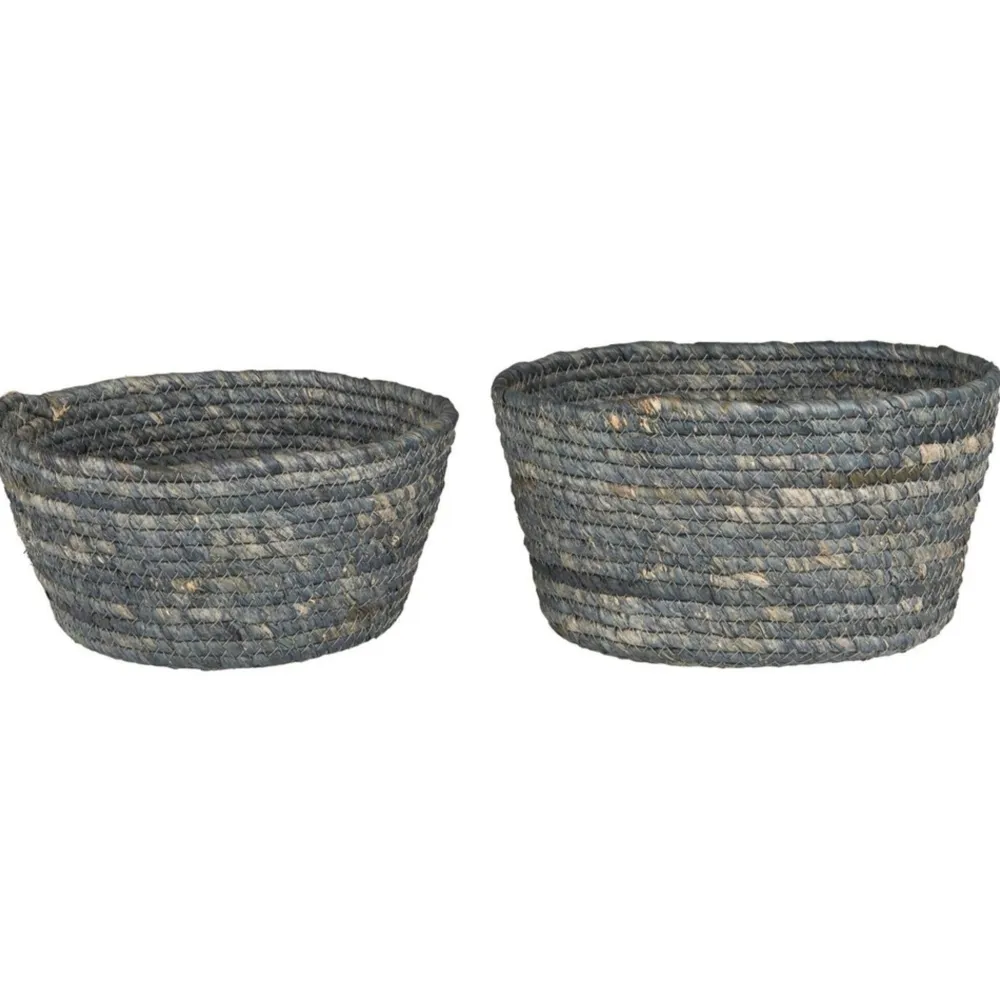IB Laursen Korbsatz 2er Set aus Seegras