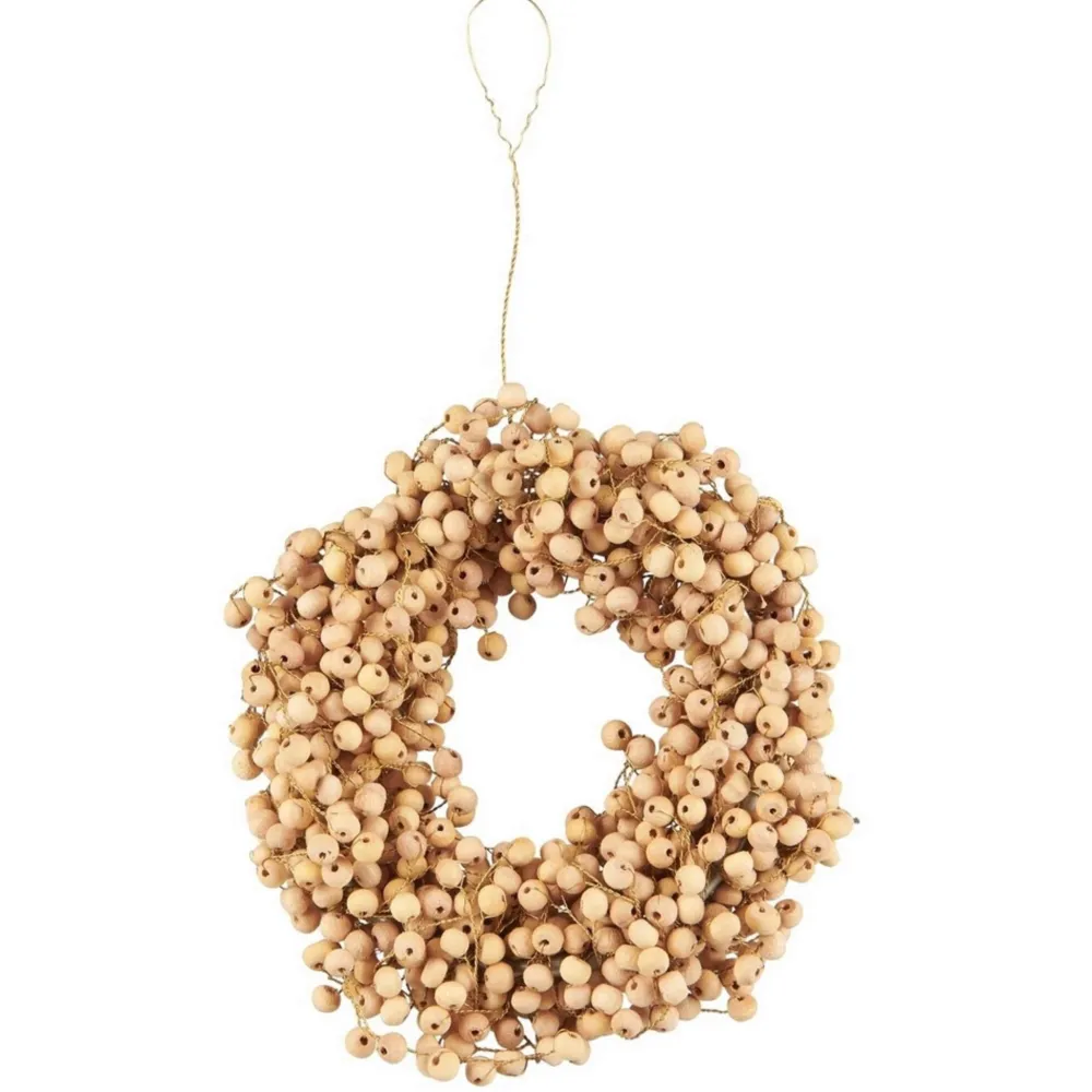 IB Laursen Kranz mit Holzperlen handgefertigt