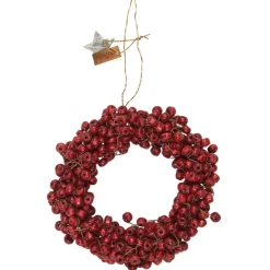 IB Laursen Kranz mit Holzperlen Stillenat handgefertigt