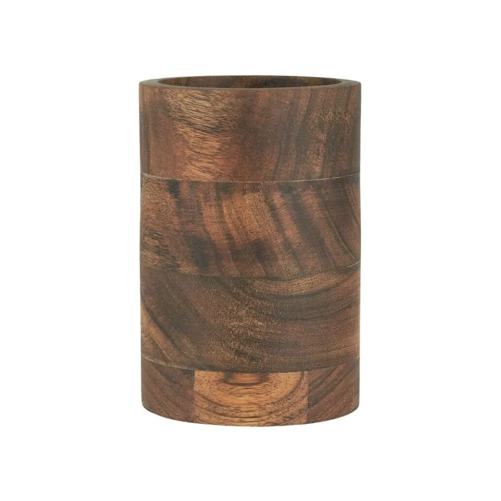 IB Laursen Krug aus geöltem Akazienholz zylindrisch
