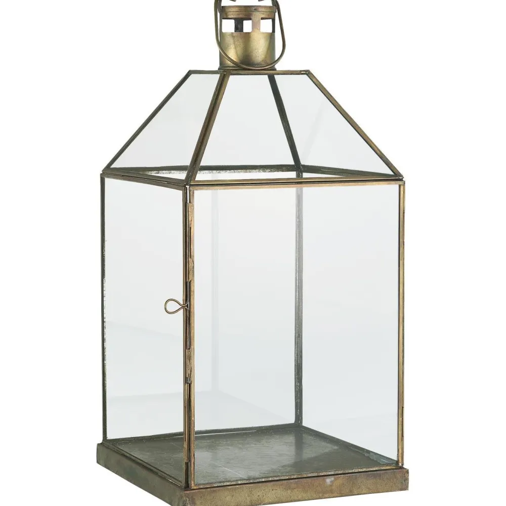 IB Laursen Laterne Matheo mit schrägem Glastop