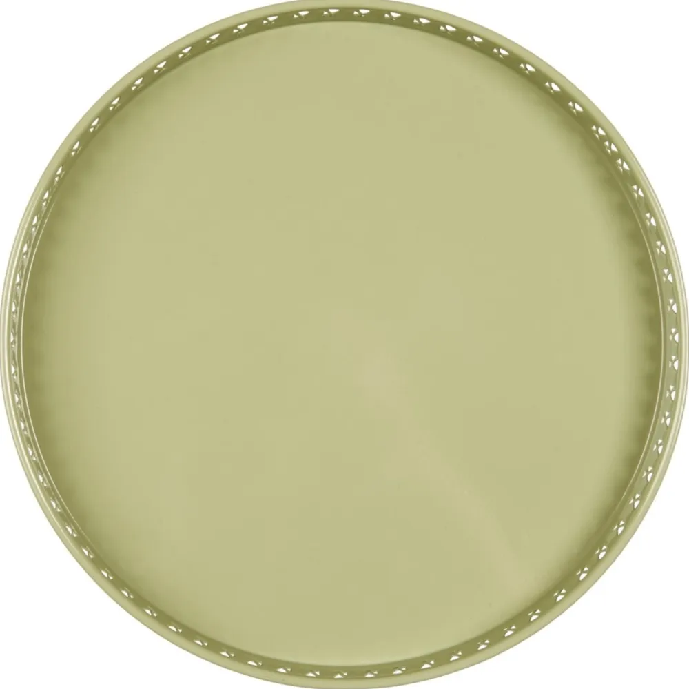 IB Laursen Metall Tablett mit gemusterter Kante