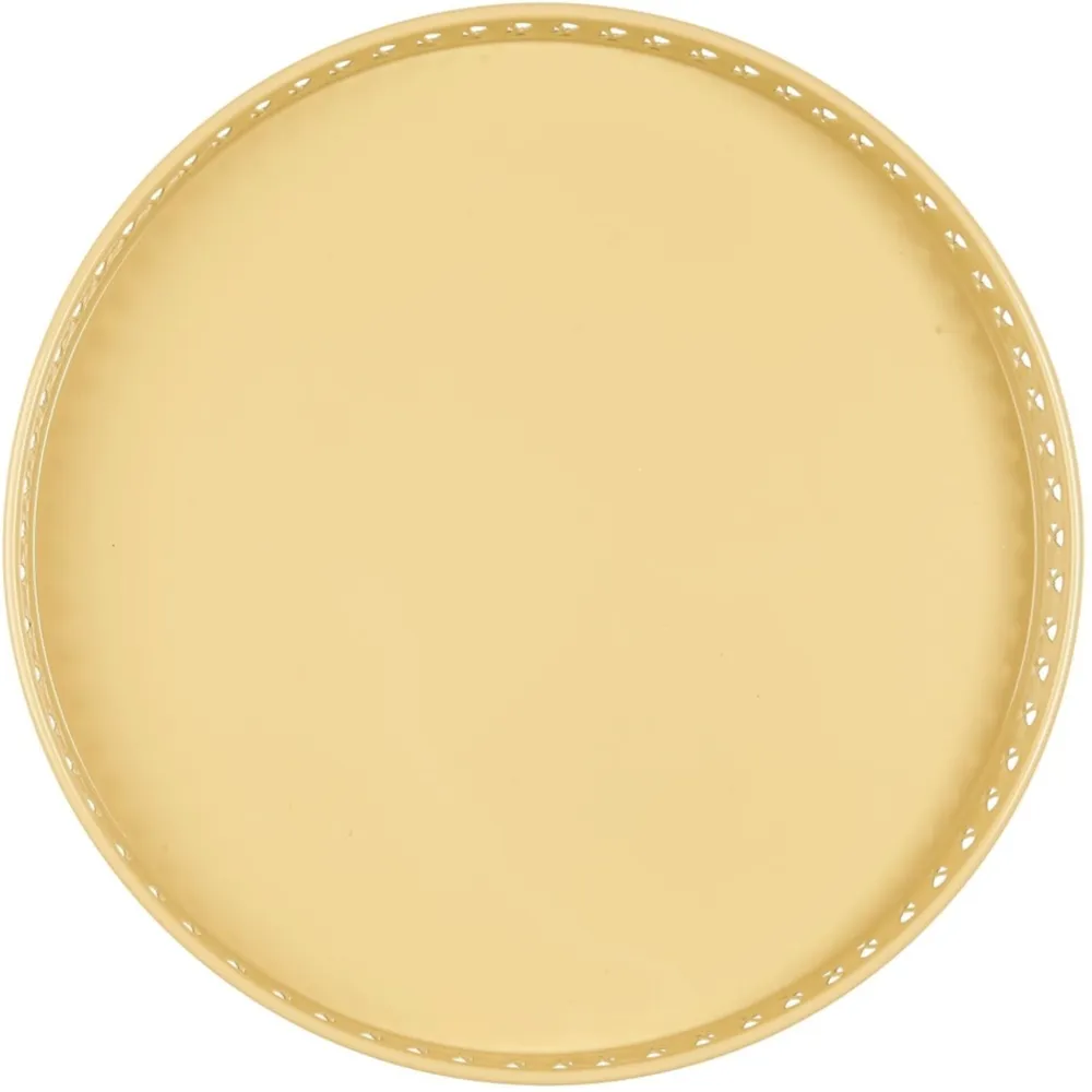 IB Laursen Metall Tablett mit gemusterter Kante