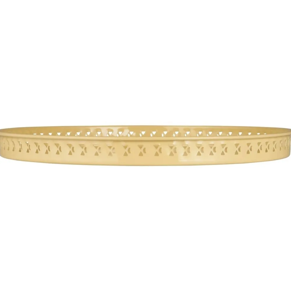 IB Laursen Metall Tablett mit gemusterter Kante