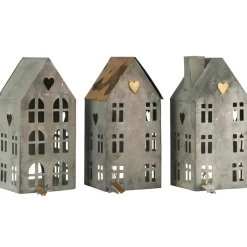 IB Laursen Metall Teelichthäuser Stillenat 3er Set