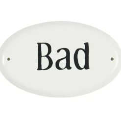 IB Laursen Metallschild Bad