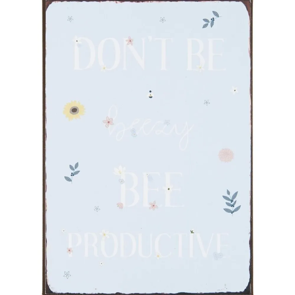 IB Laursen Metallschild Don't be beezy bee productive