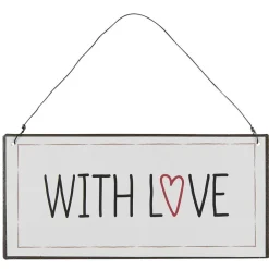 IB Laursen Metallschild With Love