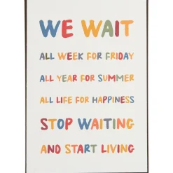 IB Laursen Metallschild We wait all week for Friday