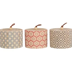 IB Laursen Mini Schachteln 3er Set rund aus Bambus