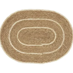 IB Laursen Ovale Seegras Türmatte mit Streifen