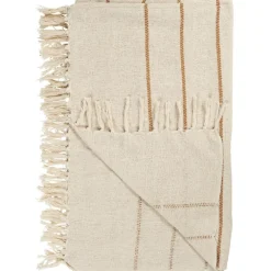 IB Laursen Plaid aus reiner Baumwolle Natur