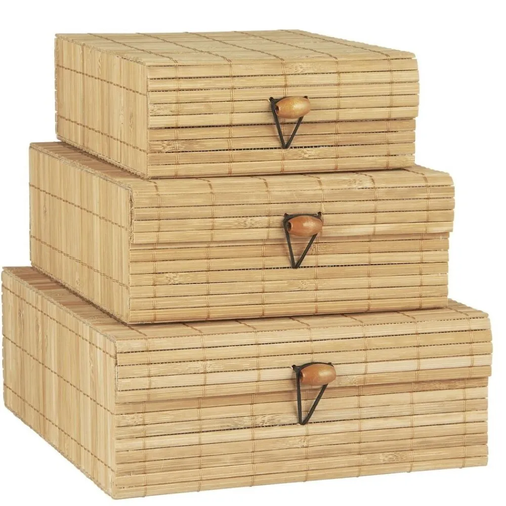 IB Laursen Schachtelsatz Bambus im 3er Set