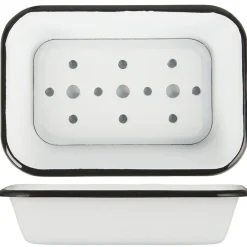 IB Laursen Seifenschale aus Emaille 2 tlg.