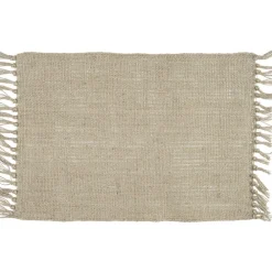 IB Laursen Setzgedeck Tisch Unterlage mit Fransen Jute